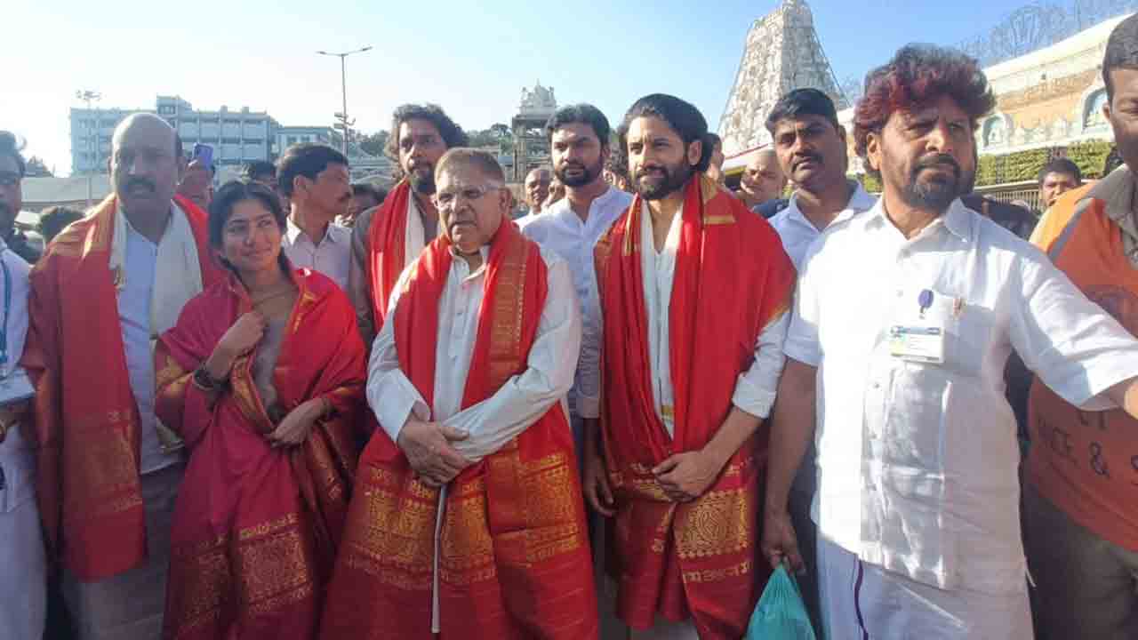 Tandel Movie team | తిరుమల శ్రీవారి సేవలో తండేల్ చిత్ర బృందం