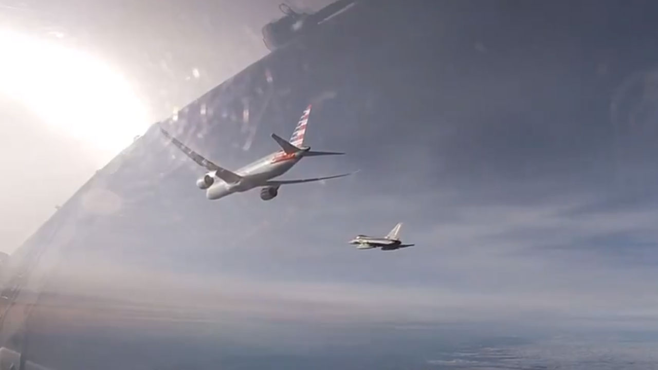 Bomb Threat | ఢిల్లీ విమానానికి బాంబు బెదిరింపు.. రక్షణగా ఫైటర్‌ జెట్స్‌‌.. వీడియో