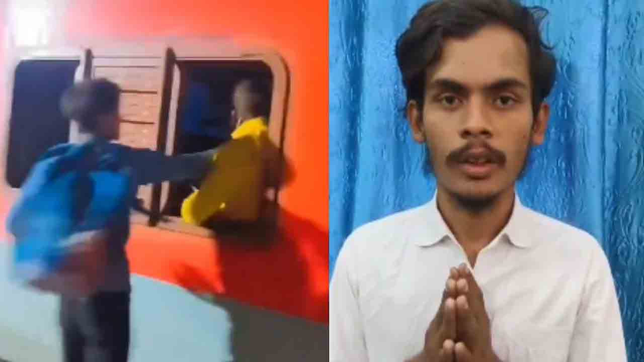 Watch: రీల్‌ కోసం కదులుతున్న రైలులోని ప్రయాణికుడి చెంపపై కొట్టిన వ్యక్తి.. తర్వాత ఏం జరిగిందంటే?