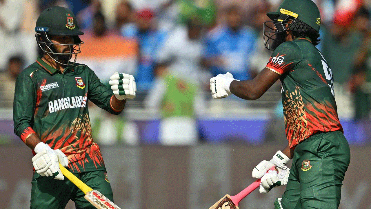 ChampionsTrophy: తౌహిద్ సెంచ‌రీ.. ష‌మీకి 5 వికెట్లు.. ఇండియా టార్గెట్ 229