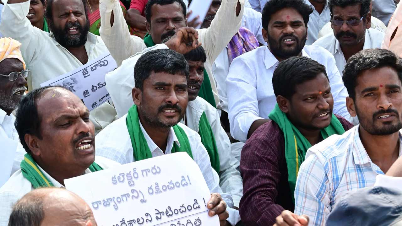 Pharma City | తలొగ్గిన కాంగ్రెస్‌ నాయకులు.. ఫార్మా వ్యతిరేక పోరాట రైతులకు సంఘీభావం