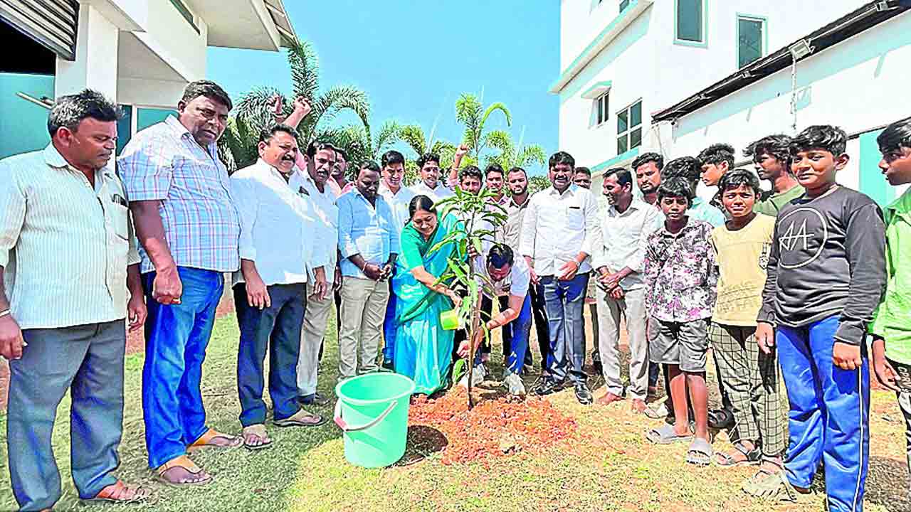 జన నేతకు వృక్షార్చన