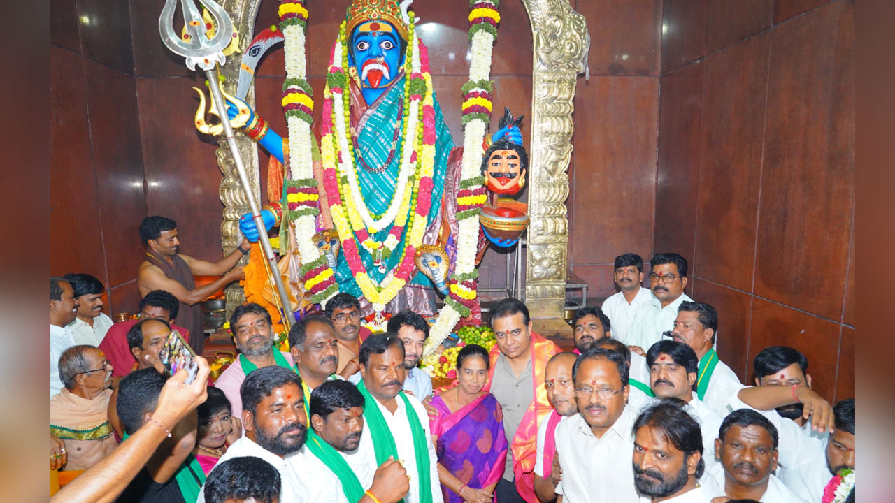 KTR | మైసమ్మతల్లి సన్నిధిలో బీఆర్‌ఎస్‌ వర్కింగ్‌ ప్రెసిడెంట్‌ కేటీఆర్‌