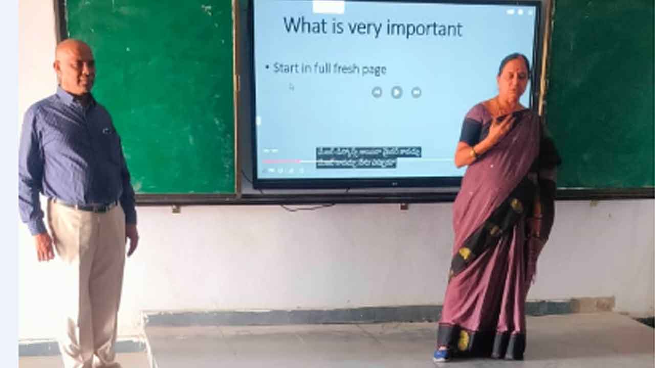 Madhavi | పది ఫలితాల్లో పెద్దబొంకూర్ ప్రథమ స్థానంలో ఉండేలా కృషి చేయాలి : డీఈవో మాధవి