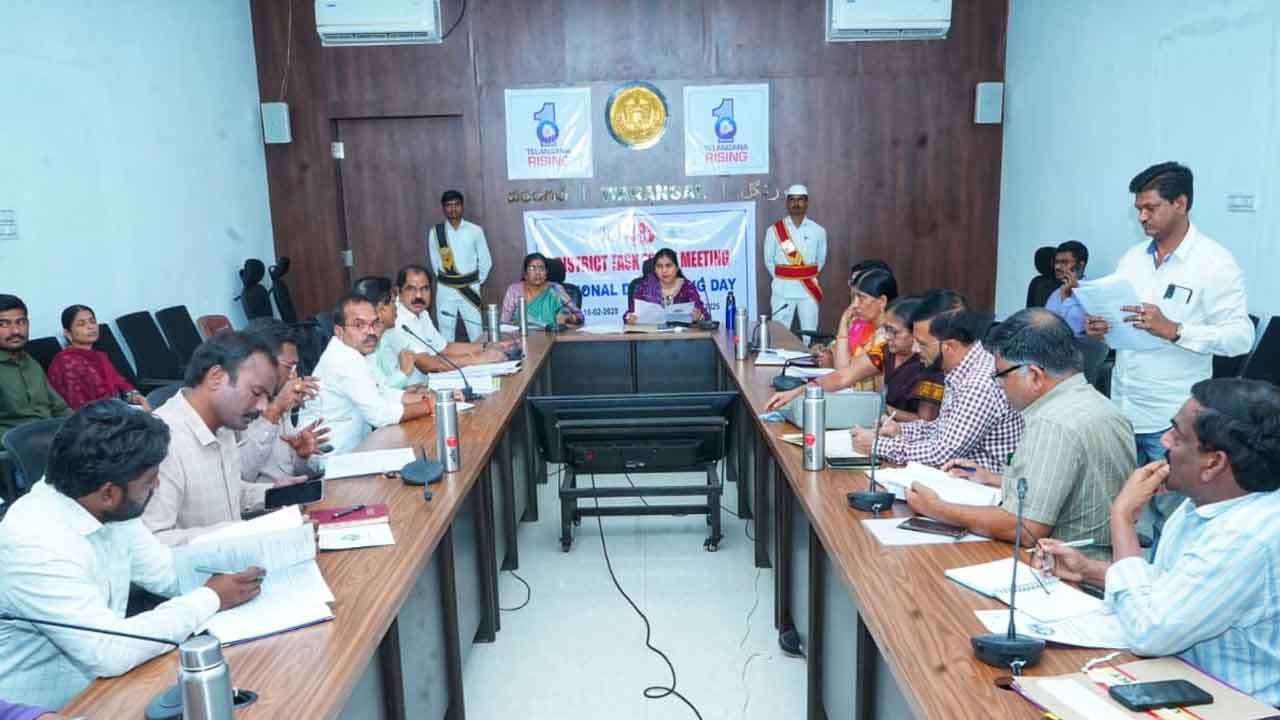 Sathya Sarada | నులి పురుగుల నిర్మూలనకు కృషి చేయాలి : కలెక్టర్ సత్య శారద