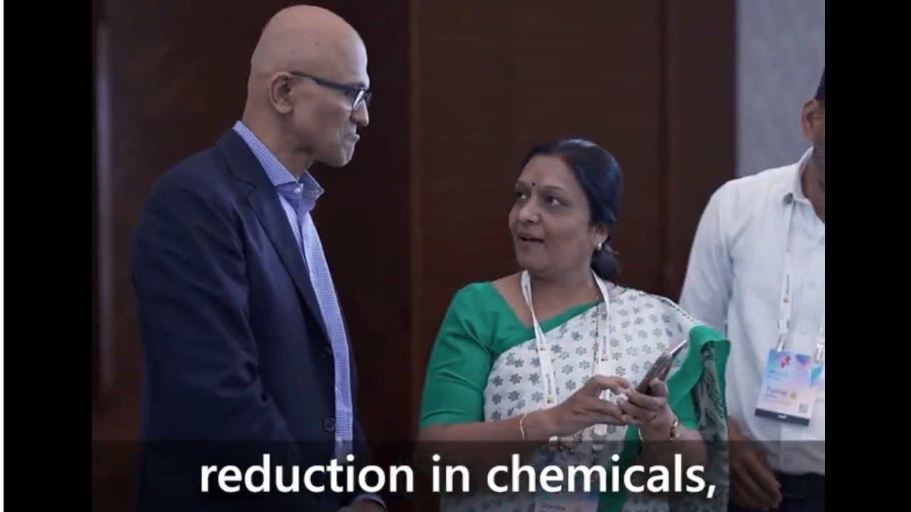 Satya Nadella: కృత్రిమ మేధ‌స్సుతో పెరిగిన పంట దిగుబ‌డి.. స‌త్యా నాదెళ్ల వీడియోకు స్పందించిన మ‌స్క్‌