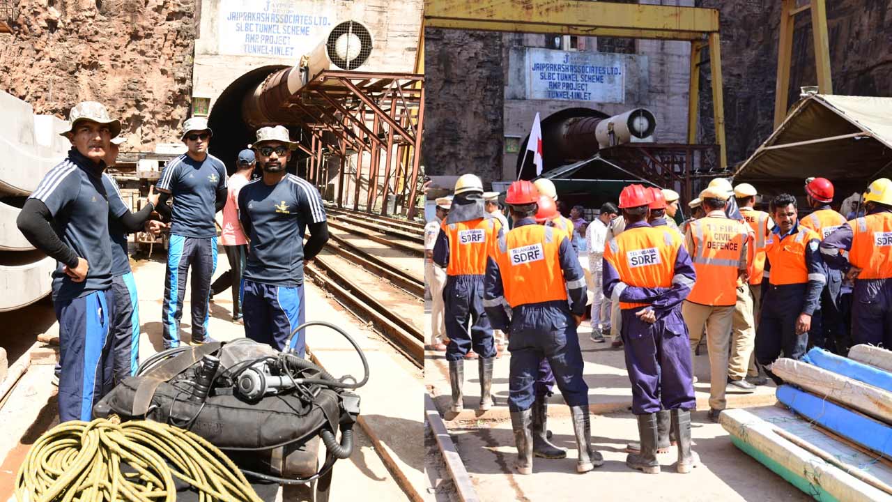 SLBC Tunnel | ఎస్‌ఎల్‌బీసీ టన్నెల్‌లో కొనసాగుతున్న సహాయక చర్యలు.. ఆక్వా ఐ పరికరాలతో సెర్చింగ్‌