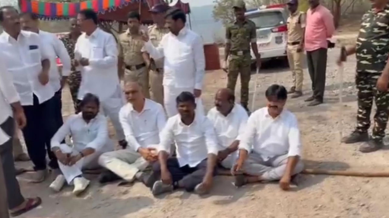 SLBC | ఎస్ఎల్‌బీసీ వ‌ద్ద‌కు చేరుకున్న హ‌రీశ్‌రావు.. ట‌న్నెల్ లోప‌లికి అనుమ‌తించ‌ని పోలీసులు