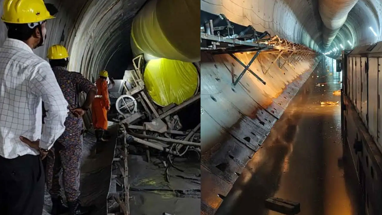 SLBC Tunnel | ఎస్‌ఎల్‌బీసీ సొరంగంలో ప్రమాదం.. టన్నెల్‌ బోరింగ్‌ మిషన్‌ వద్దకు చేరుకున్న ఎన్డీఆర్‌ఎఫ్‌.. వీడియో