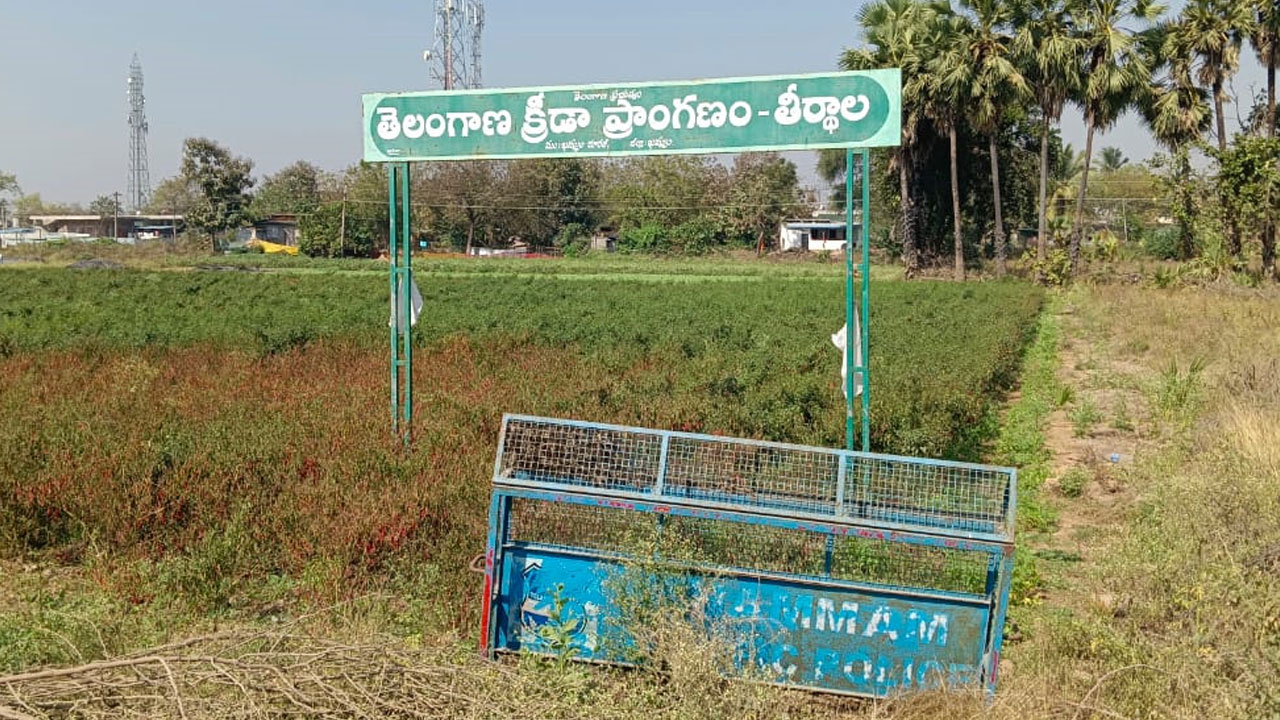 Sports | క్రీడా ప్రాంగణంలో మిర్చి తోట సాగు.. గ్రామీణ క్రీడాకారుల పట్ల నిర్లక్ష్యం