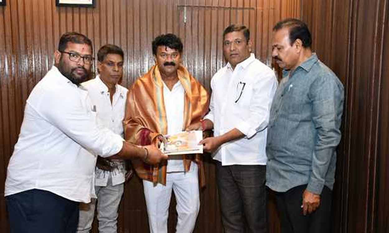 సంత్​ సేవాలాల్​ జయంతికి రావాలని తలసాని శ్రీనివాస్ యాదవ్‌కు ఆహ్వానం