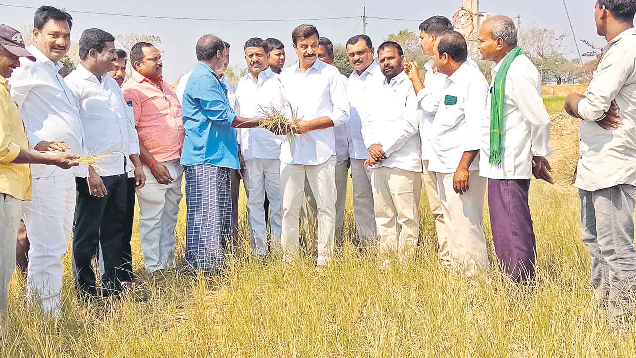 కాంగ్రెస్‌ పాలనలో రైతులకు కన్నీళ్లు