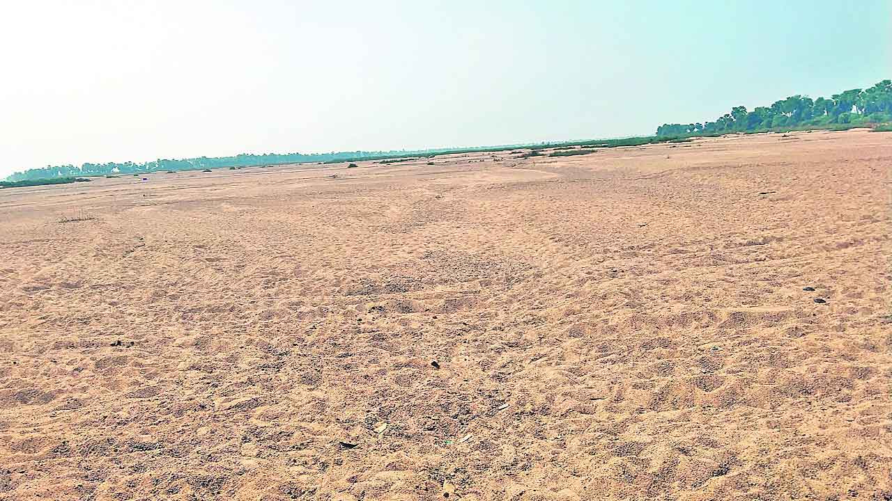 మానేరు ఎండింది బూర్రపల్లి బోరుమదతి