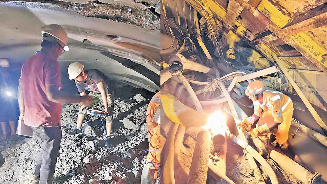 SLBC Tunnel Collapse | సజీవ ఆశలు ఆవిరి.. మట్టి దిబ్బల కింద కూలిన బతుకులు