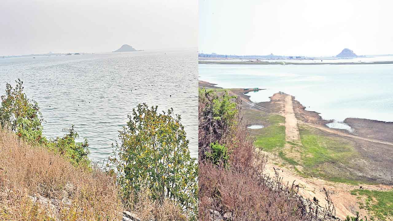 నాడు నిండైన మానేరు నేడు అడుగంటింది!