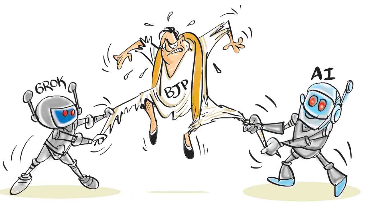 Grok AI | గ్రోక్‌ చెడుగుడు.. బీజేపీ గడబిడ.. కమలదళం అబద్ధపు ప్రచారాల గుట్టు రట్టు