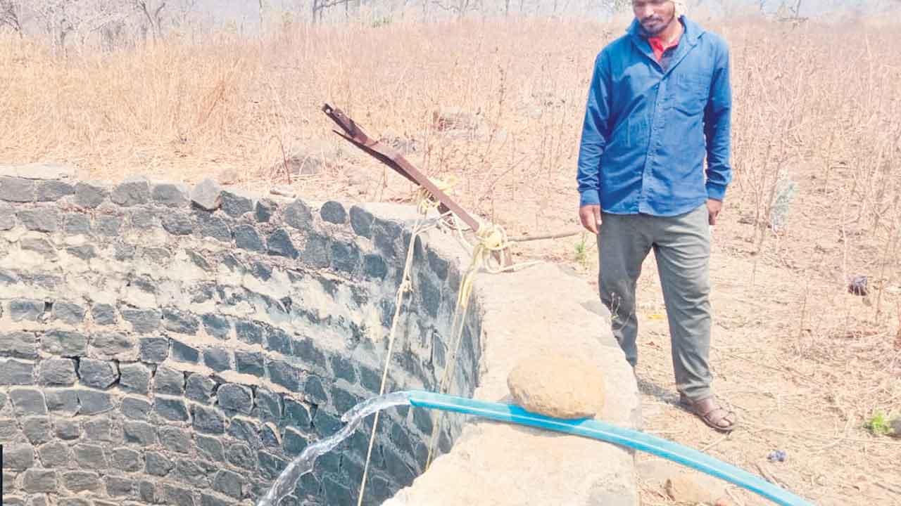 బావిలోకి భగీరథ జలం