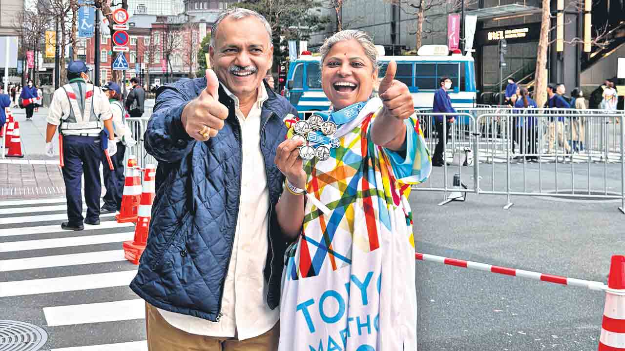 టోక్యో మారథాన్‌లో గండ్ర జ్యోతి