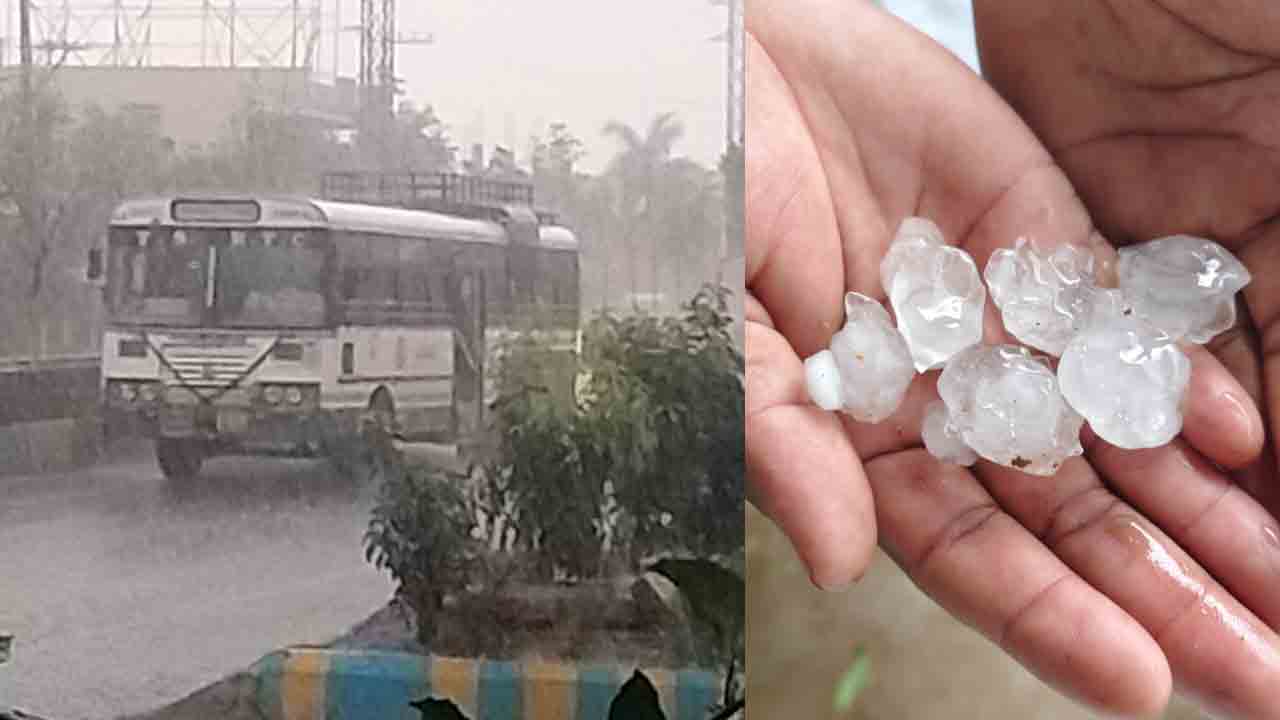 Hail Storm | పెద్దపల్లి జిల్లాలో రాళ్ల వాన.. పెద్దపల్లి, ధర్మారం మండలాల్లో భారీ వర్షం