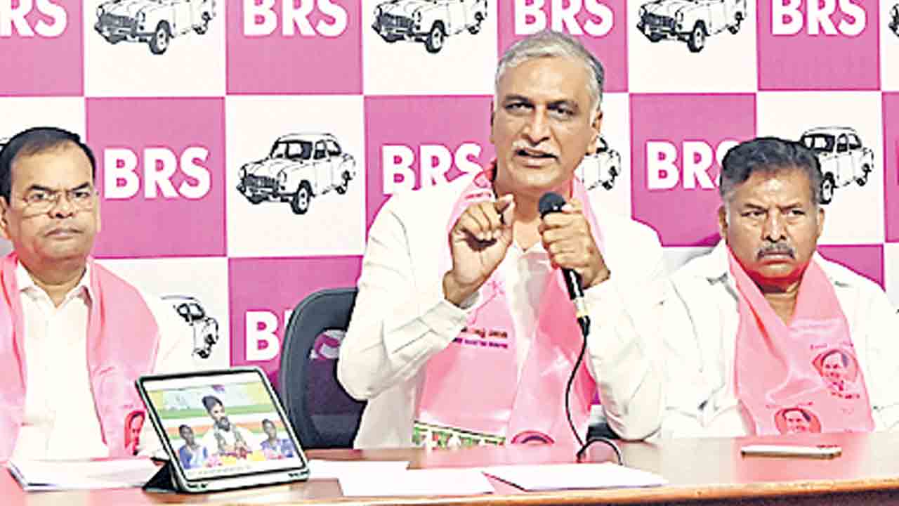 Harish Rao | కేసీఆర్‌ కాలంలో ఎండల్లేవా?.. పాలన చేతగాక ప్రకృతి మీద కూడా నిందలా?: హరీశ్‌రావు