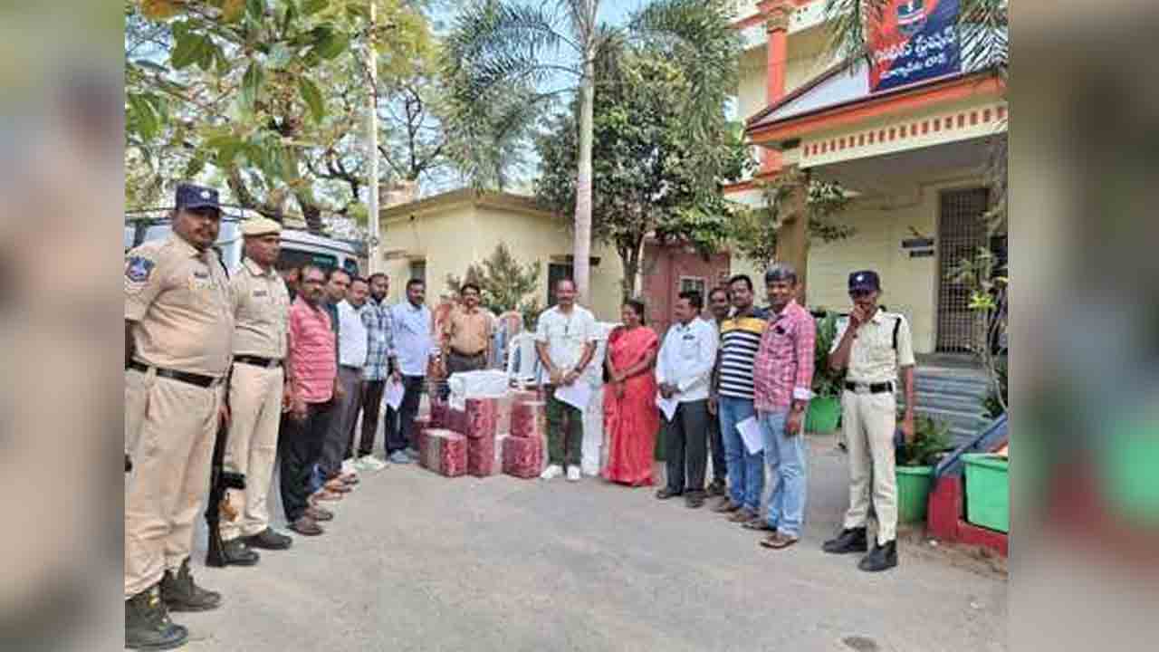 Inter Question Papers | సూర్యాపేట పోలీస్ స్టేషన్కు ఇంటర్ ప్రశ్నా పత్రాలు