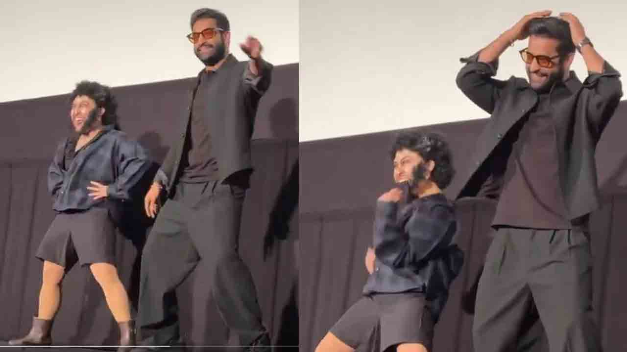 Jr NTR | దేవర జపాన్‌ ప్రమోషన్స్‌.. ఆయుధ పూజ హుక్‌ స్టెప్‌ వేసిన తారక్‌