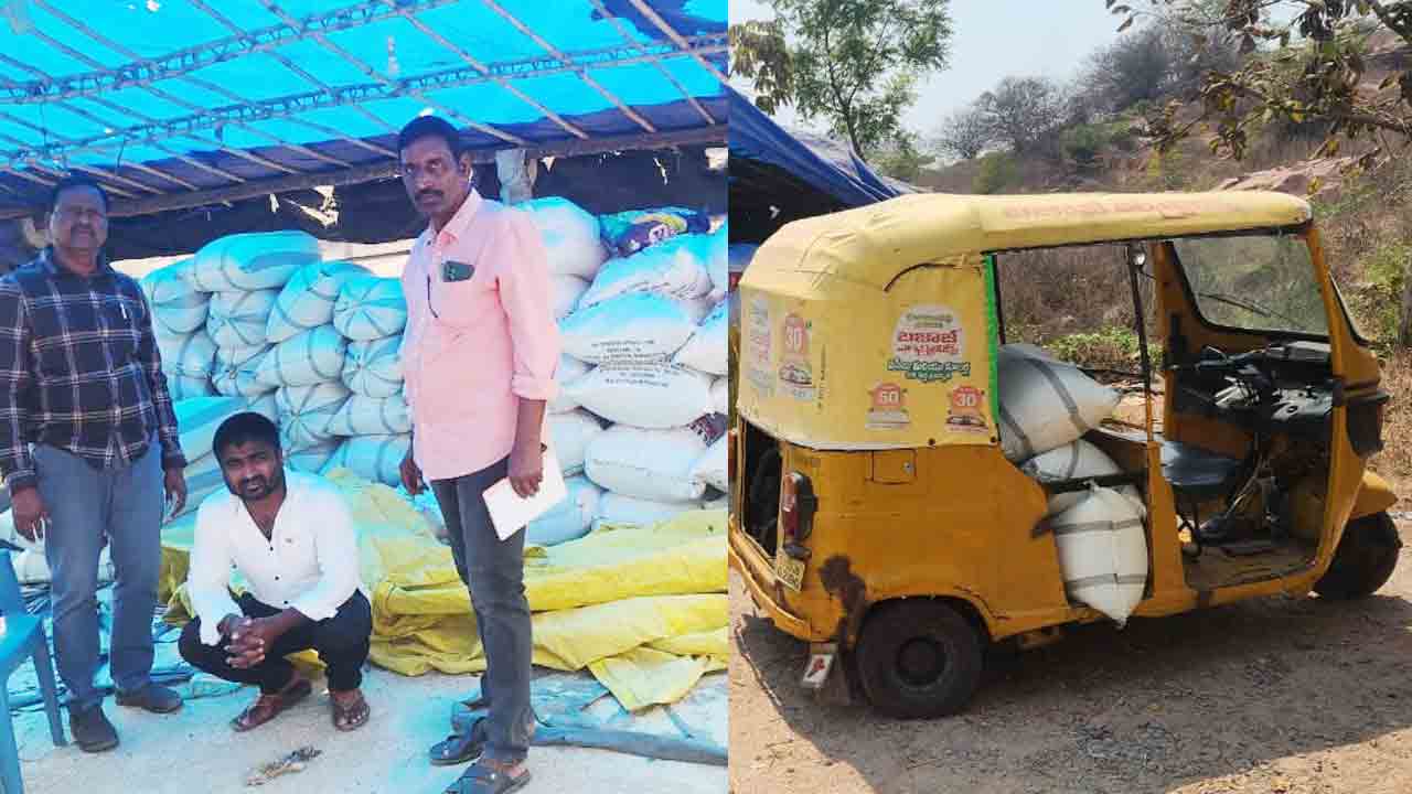 65 క్వింటాళ్ల రేషన్ బియ్యం పట్టివేత..!
