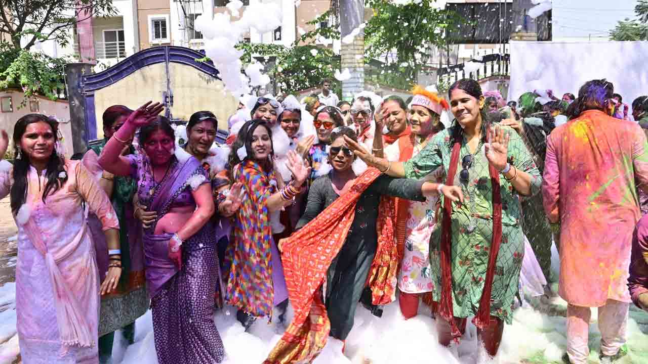  Nizamabad Holi Celebrations