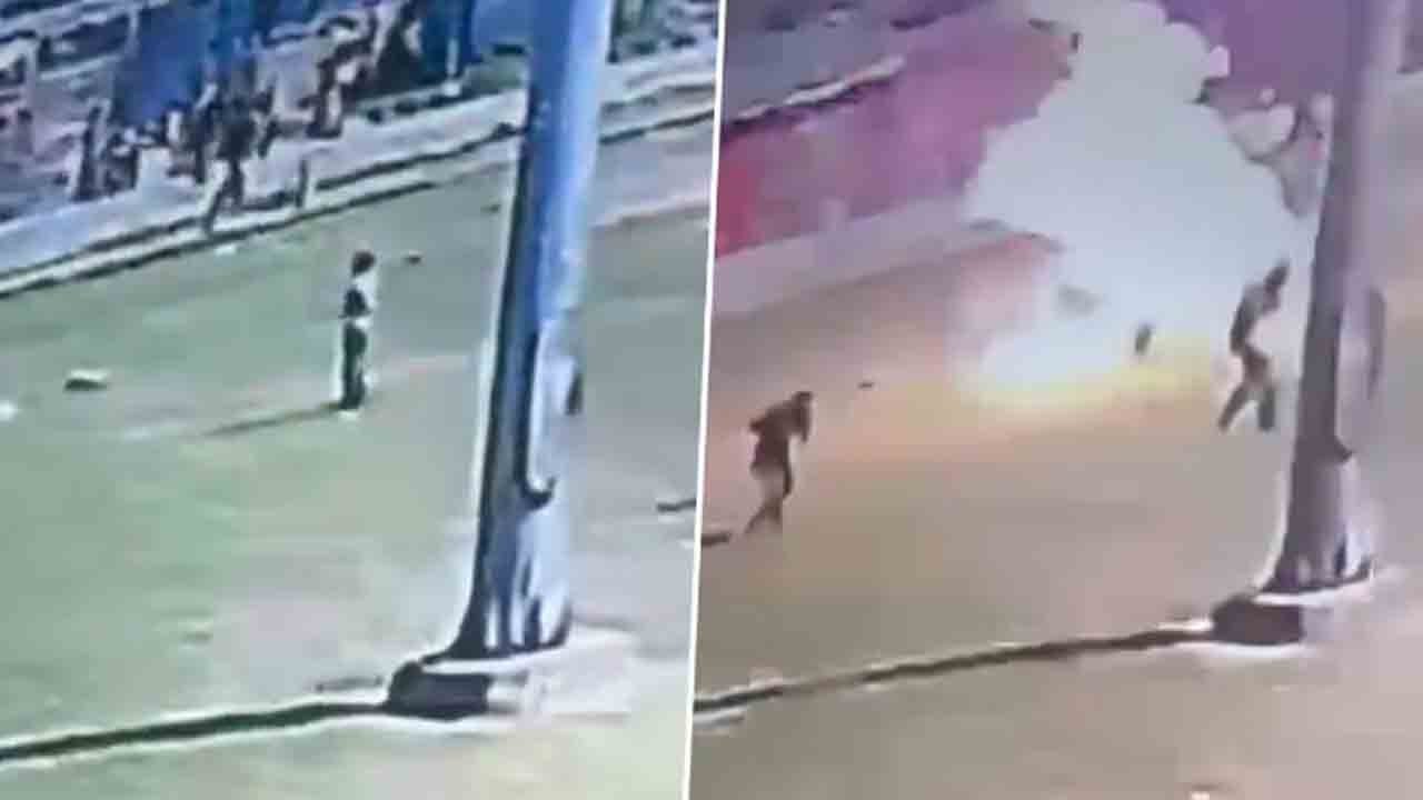 Watch: ప్లాస్టిక్‌ వస్తువును గాలిలోకి విసిరిన బాలుడు.. తర్వాత ఏం జరిగిందంటే?