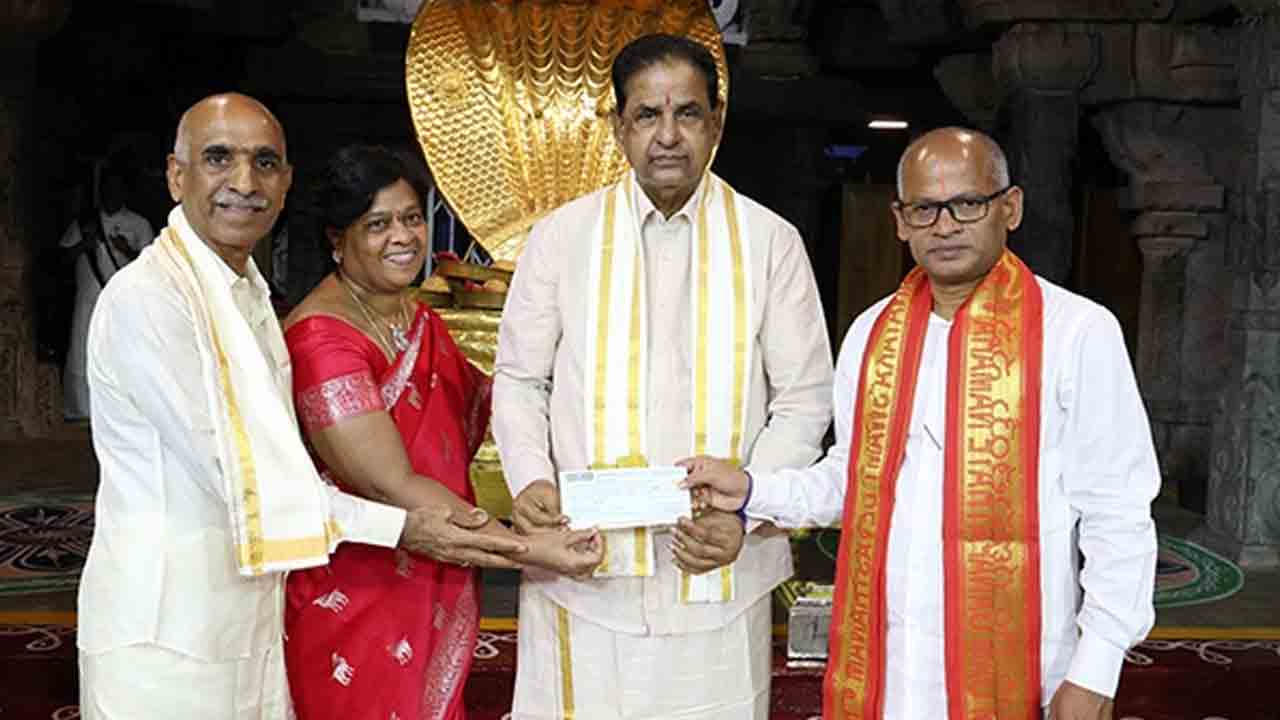 TTD | టీటీడీకి తిరుమల విద్యా సంస్థల చైర్మన్‌ భారీ విరాళం