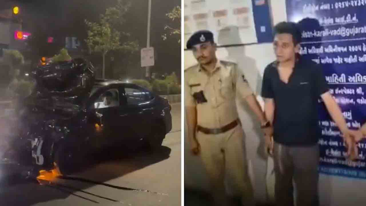 Vadodara Accident | మద్యం మత్తులో కారు డ్రైవ్‌ చేసి స్కూటీని ఢీకొట్టిన వ్యక్తి.. మహిళ మృతి, నలుగురికి గాయాలు