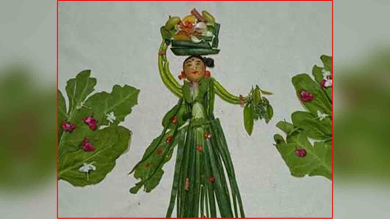 Women’s Day | మహిళా దినోత్సవం సందర్భంగా కూరగాయలతో ఆకట్టుకుంటున్న మహిళా చిత్రం