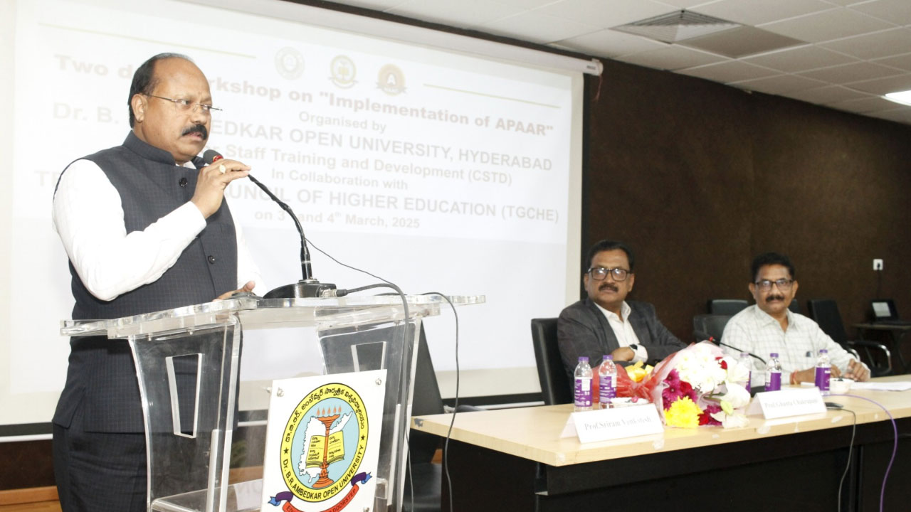 BRAOU | 75 శాతం అపార్‌ ఐడీ నమోదుతో అంబేద్కర్‌ వర్కిటీ ముందంజ : ఉన్నత విద్యామండలి కార్యదర్శి