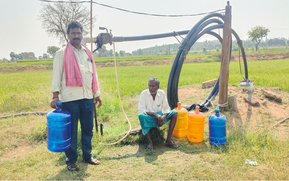 Drinking water problems : దామరచర్లలో తాగునీటి కష్టాలు