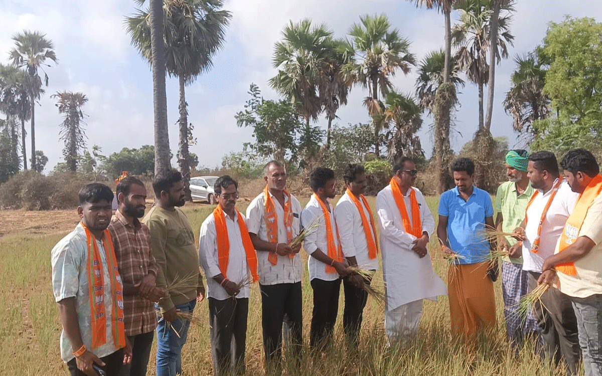 BJP Kisan Morcha : పంటలు నష్టపోయిన రైతులను ప్ర‌భుత్వం ఆదుకోవాలి : గోలి మధుసూదన్ రెడ్డి
