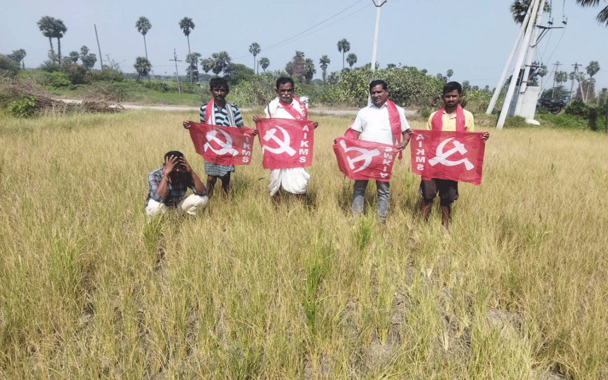 IFTU : ఎండిన పంట పొలాలకు నష్టపరిహారం చెల్లించాలి : కొనుకుంట్ల సైదులు