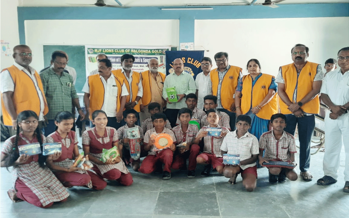 Lions Club Gold : ల‌య‌న్స్ క్లబ్ గోల్డ్ సేవలు అభినందనీయం : ఎంఈఓ మ‌ల్లేశం