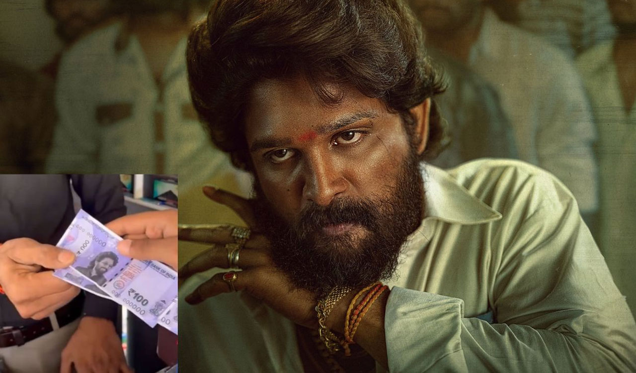 Allu Arjun| నోటుపై గాంధీ తాత ప్లేస్‌లో అల్లు అర్జున్ బొమ్మ‌.. పిచ్చి పీక్స్‌కి వెళ్లిందిగా..!