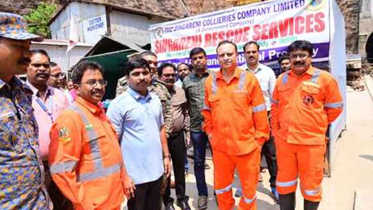 SLBC tunnel | ఎస్‌ఎల్‌బీసీ టన్నెల్‌లో కొనసాగుతున్న సహాయక చర్యలు