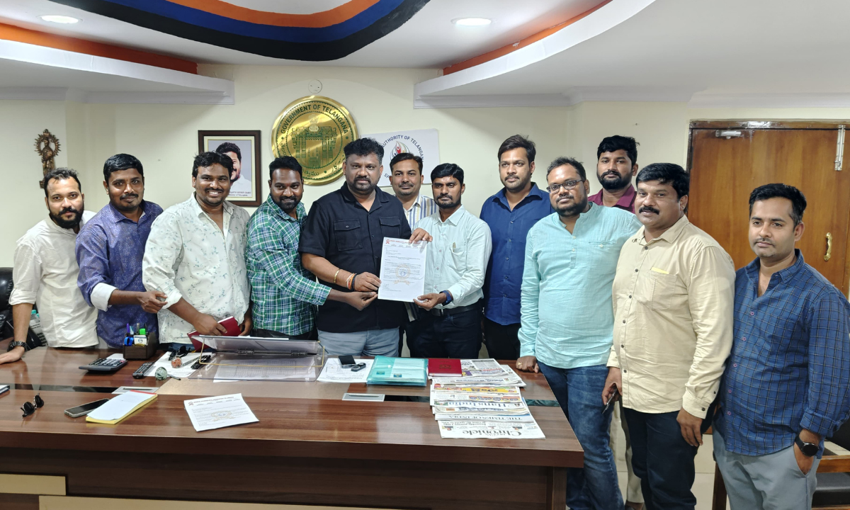 స్పోర్ట్స్‌ జర్నలిస్టులకు ఇండ్ల స్థలాలు ఇవ్వాలి.. సాట్స్‌ చైర్మన్‌కు ఎస్‌జాట్‌ ప్రతినిధుల వినతి