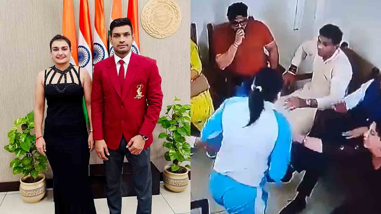 Boxer Attacks Husband | వ‌ర‌క‌ట్నం కేసు.. పోలీస్ స్టేష‌న్‌లోనే భ‌ర్త‌పై దాడి చేసిన‌ బాక్స‌ర్..!