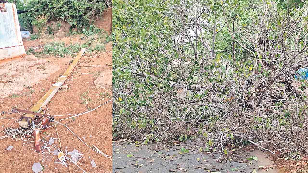 సంగారెడ్డి జిల్లాలో ఈదురుగాలుల బీభత్సం