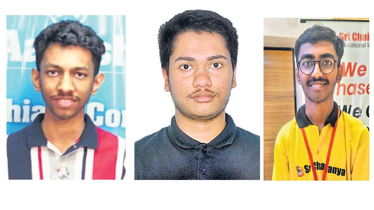 జేఈఈ టాపర్లలో ముగ్గురు మనోళ్లే..