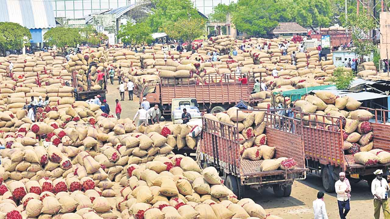 అంతర్జాతీయ మార్కెట్‌లో మిర్చికి డిమాండ్‌
