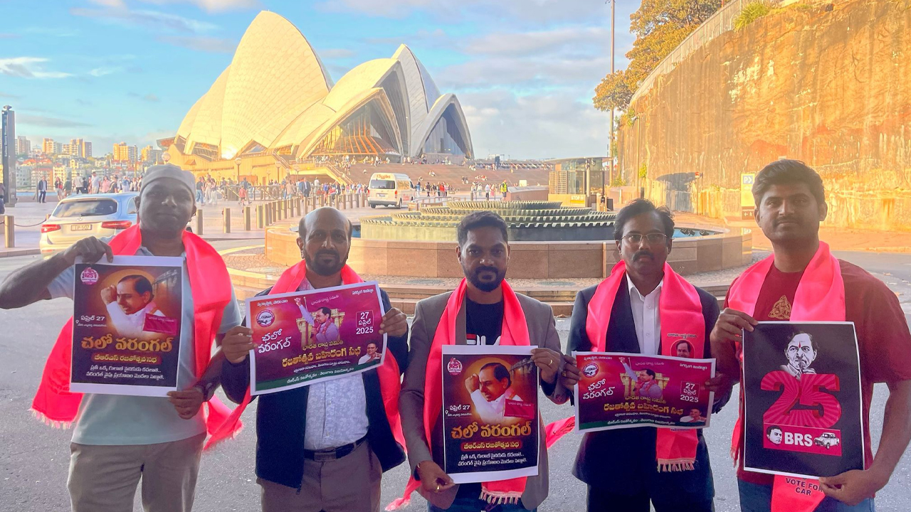 ఆస్ట్రేలియా లో బీఆర్ఎస్ పార్టీ సిల్వర్ జూబ్లీ “చలో వరంగల్ ” పోస్టర్ ఆవిష్కరణ : బీఆర్ఎస్ ఆస్ట్రేలియా అధ్యక్షుడు నాగేందర్  రెడ్డి