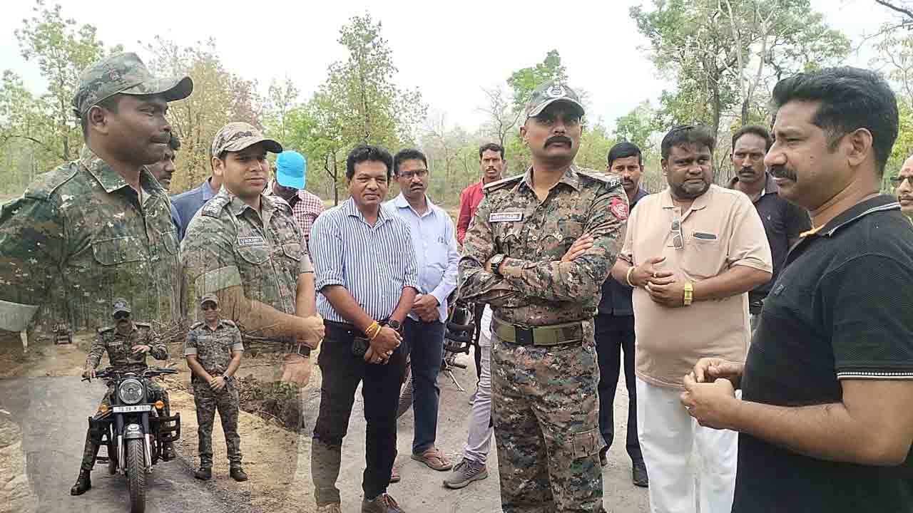 సరిహద్దు గ్రామాల్లో ఎస్పీ పర్యటన