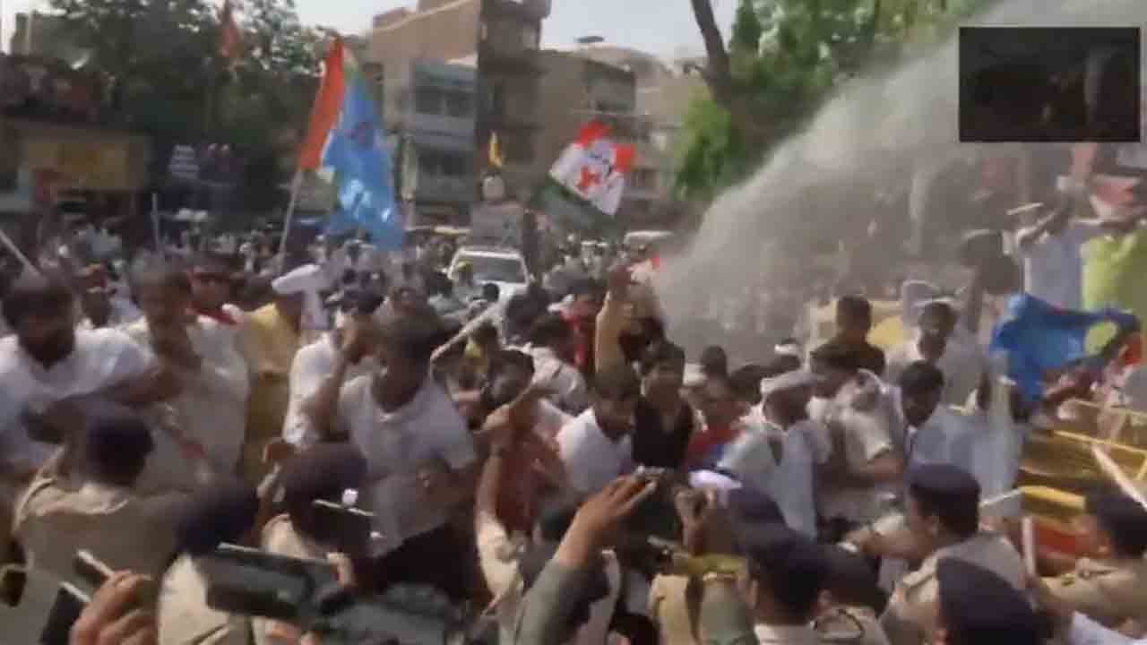 Protest | బీహార్‌లో కాంగ్రెస్‌ నిరసన ర్యాలీ.. పోలీసులకు, నిరసనకారులకు మధ్య ఘర్షణ.. Video