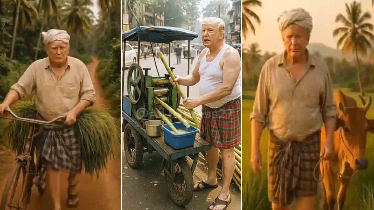 AI Video | భారత రైతుగా మారిపోయిన అమెరికా అధ్యక్షుడు ట్రంప్‌.. వీడియో వైరల్‌