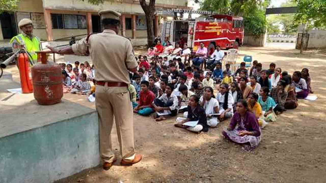 Fire Prevention | అగ్ని ప్రమాదాల నివారణపై విద్యార్థులకు వ్యాసరచన పోటీలు