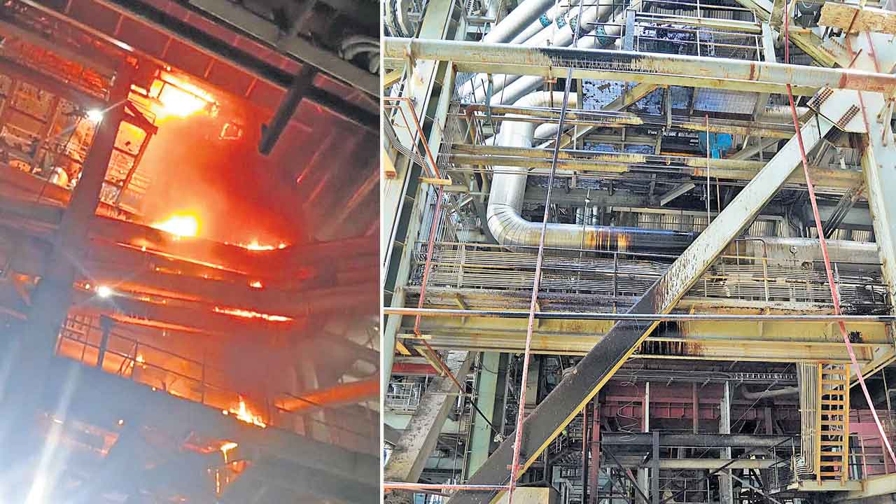 యాదాద్రి పవర్‌ ప్లాంట్‌లో అగ్ని ప్రమాదం